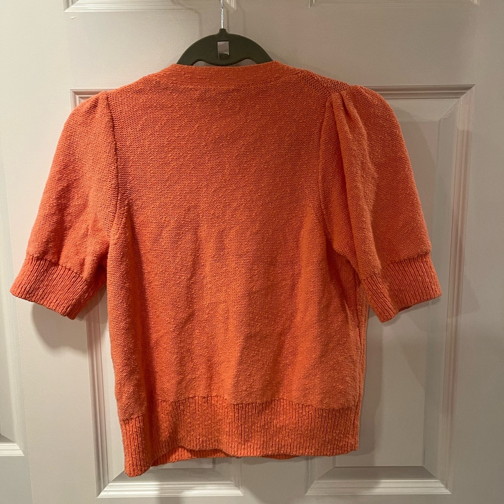 Madewell Vibrant Orange Cardigan Sweater - Picture 3 of 3
